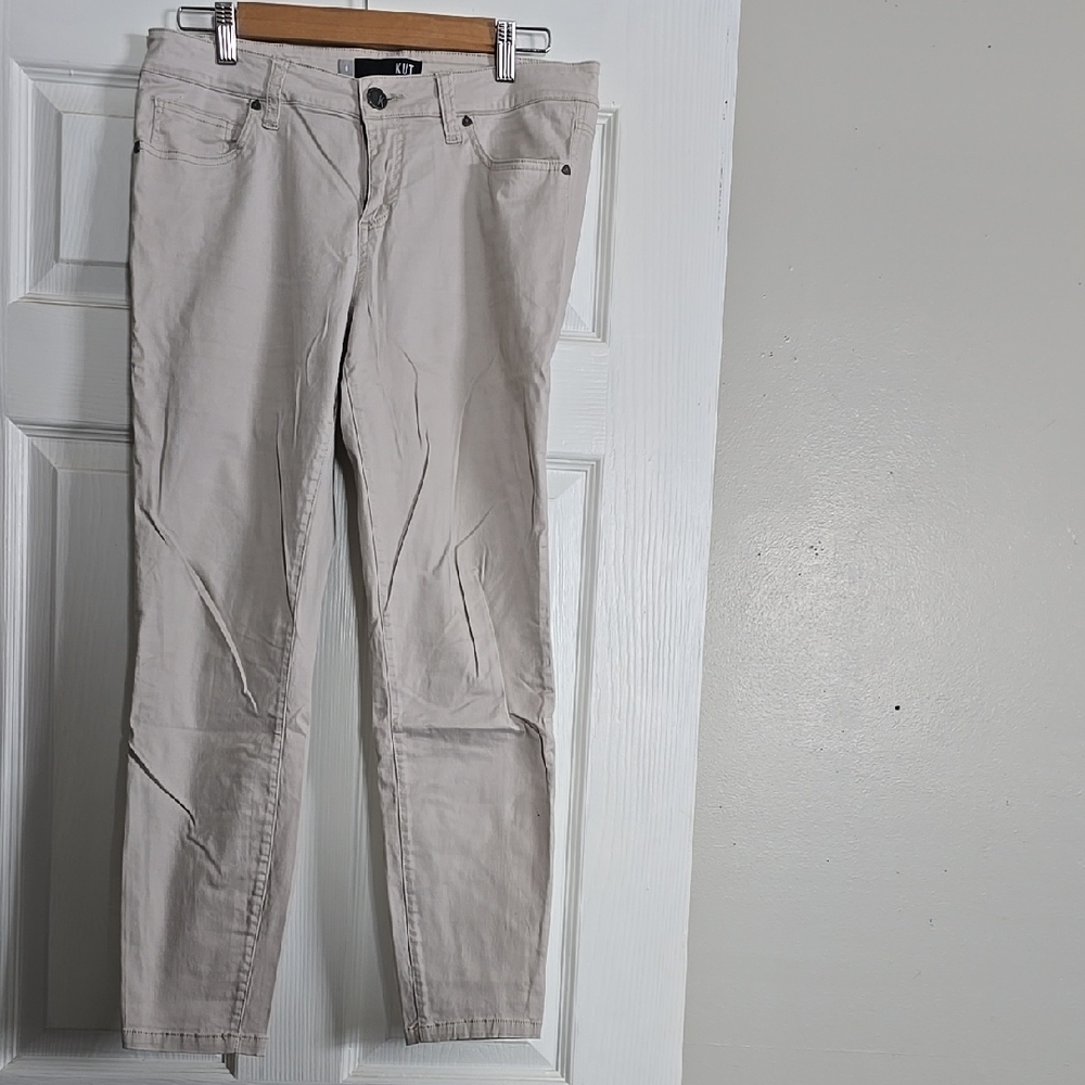 Kut from the Kloth Women's Ankle Jeans in Light Tan